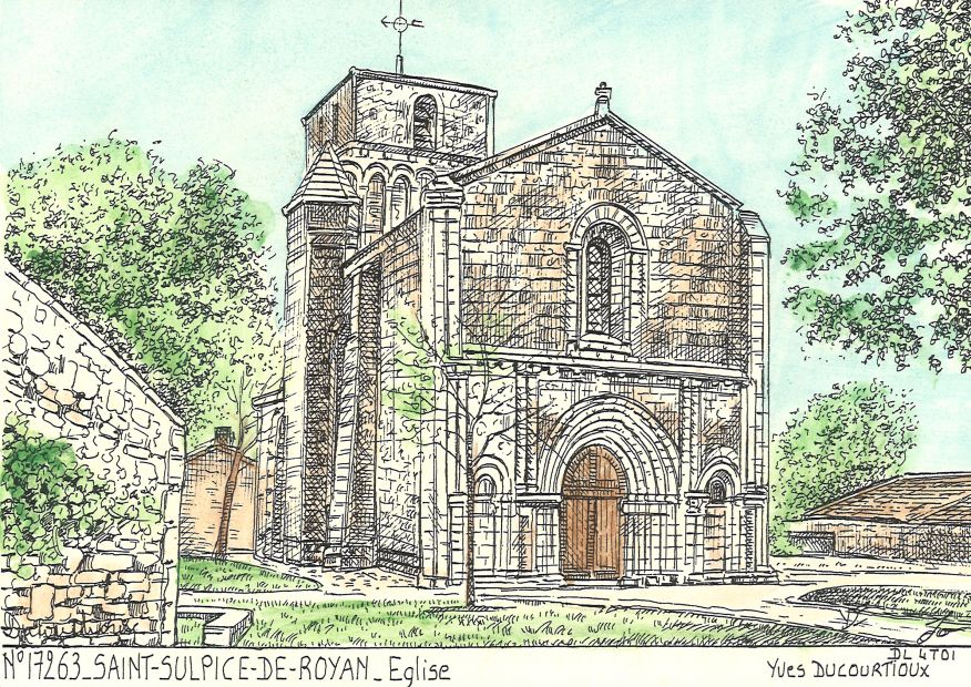 N 17263 - ST SULPICE DE ROYAN - église