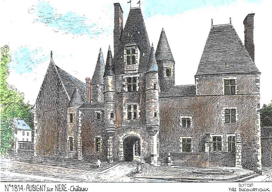 N 18014 - AUBIGNY SUR NERE - château (mairie)