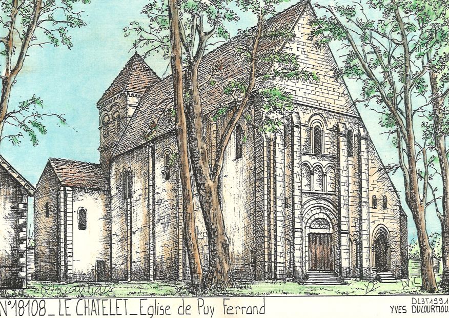 N 18108 - LE CHATELET - église de puy ferrand