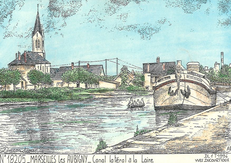N 18205 - MARSEILLES LES AUBIGNY - canal latéral à la loire