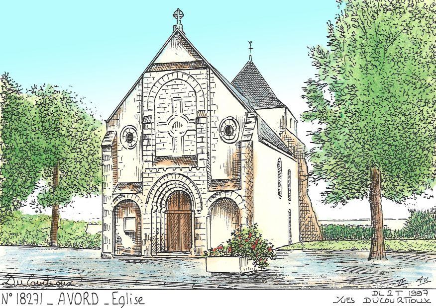N 18271 - AVORD - église