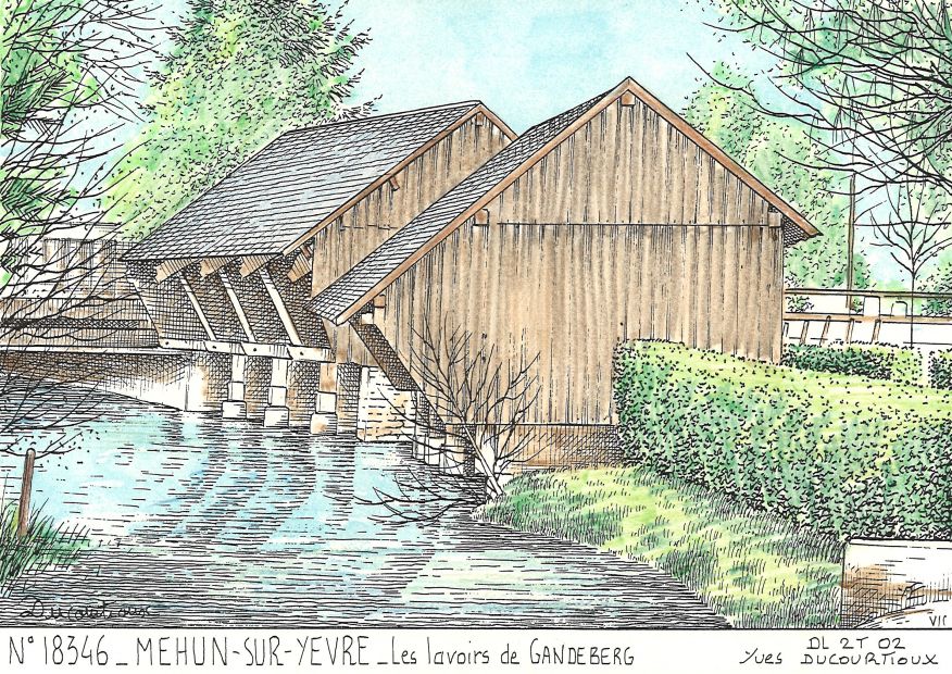 N 18346 - MEHUN SUR YEVRE - lavoirs de gandeberg