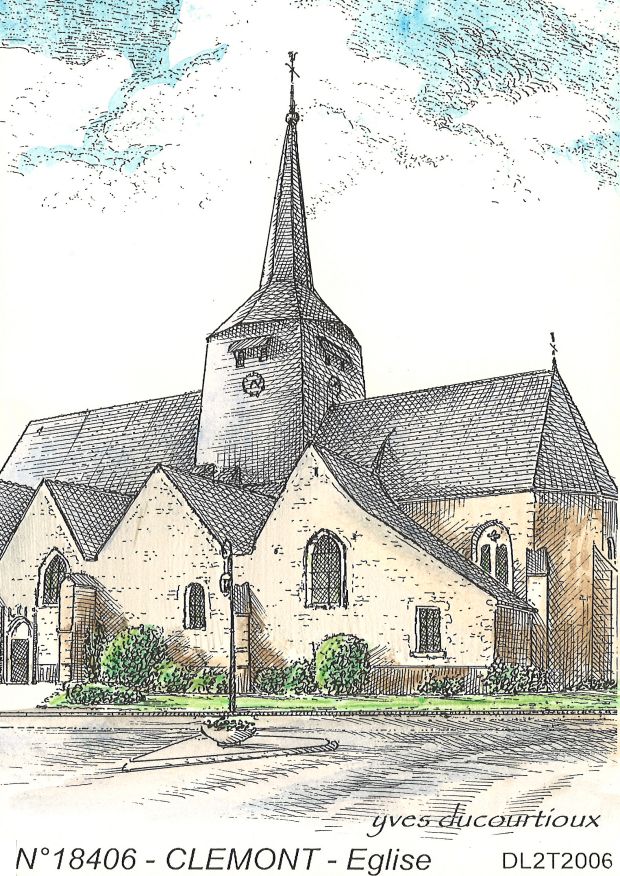 N 18406 - CLEMONT - église