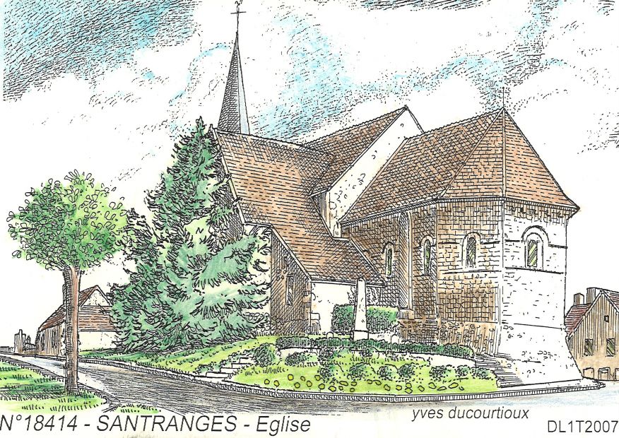 N 18414 - SANTRANGES - église