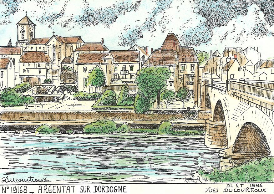 N 19168 - ARGENTAT SUR DORDOGNE - vue