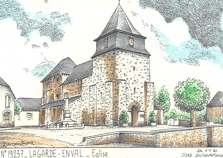 N 19237 - LAGARDE ENVAL - église