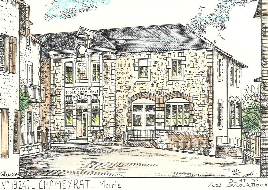 N 19247 - CHAMEYRAT - mairie