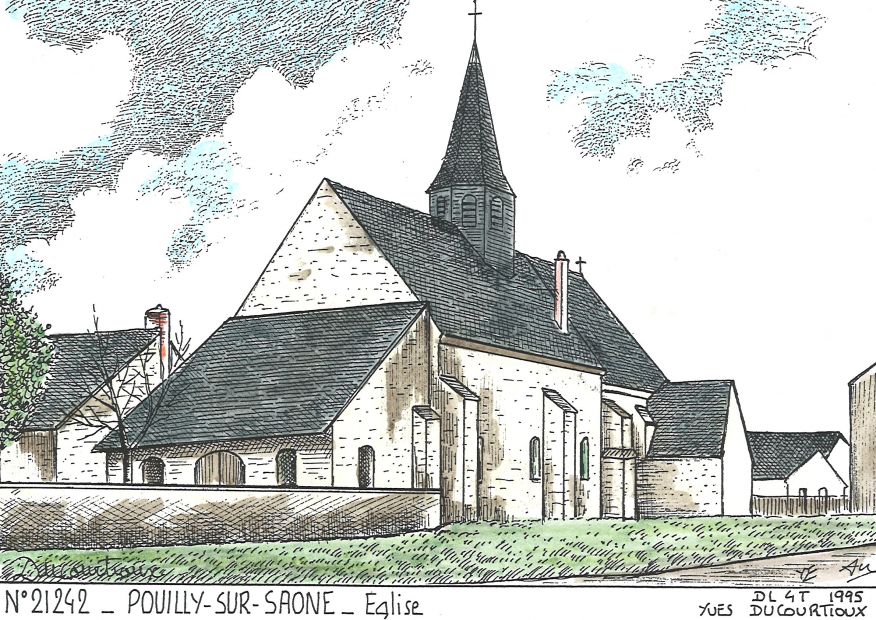 N 21242 - POUILLY SUR SAONE - église