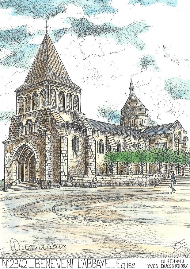N 23042 - BENEVENT L ABBAYE - église