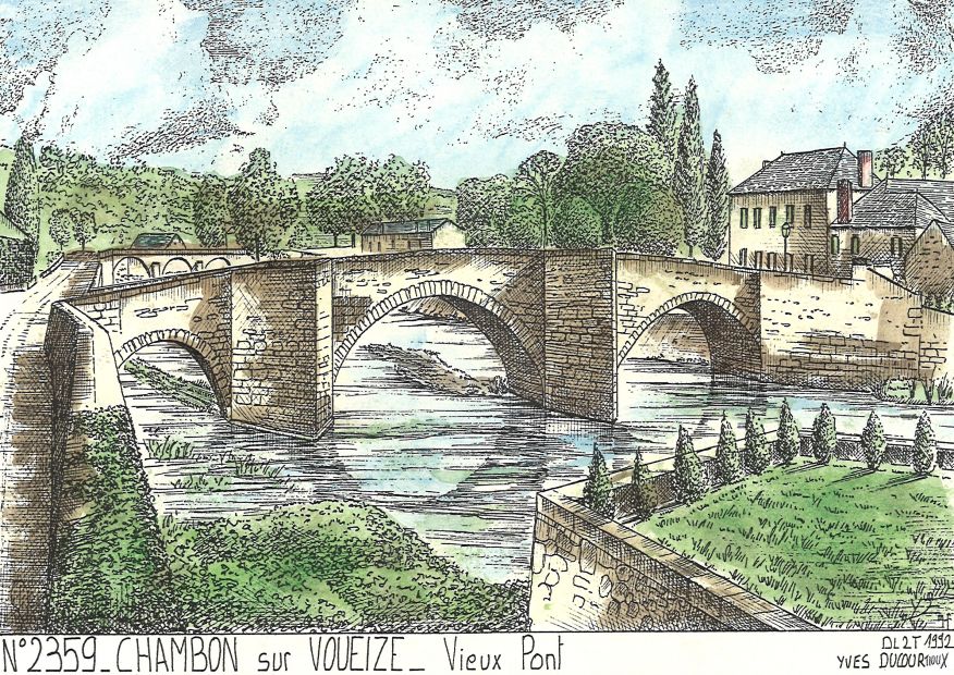 N 23059 - CHAMBON SUR VOUEIZE - vieux pont