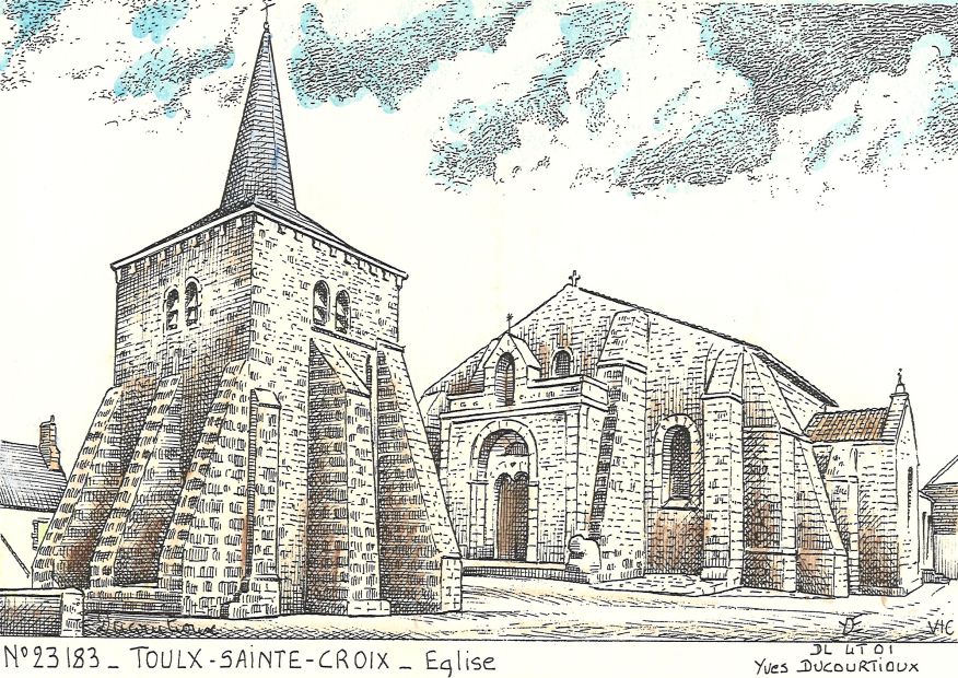 N 23183 - TOULX STE CROIX - église