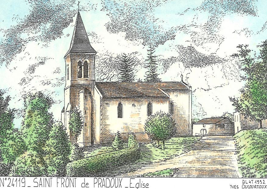 N 24119 - ST FRONT DE PRADOUX - église