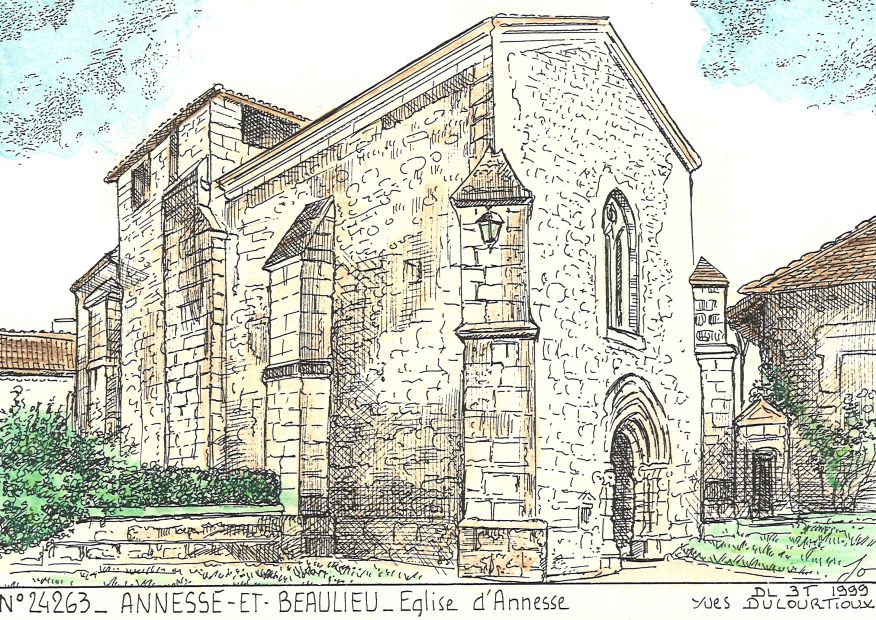 N 24263 - ANNESSE ET BEAULIEU - église d annesse