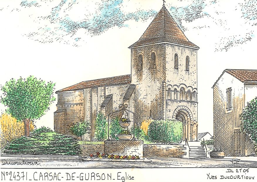 N 24371 - CARSAC DE GURSON - glise