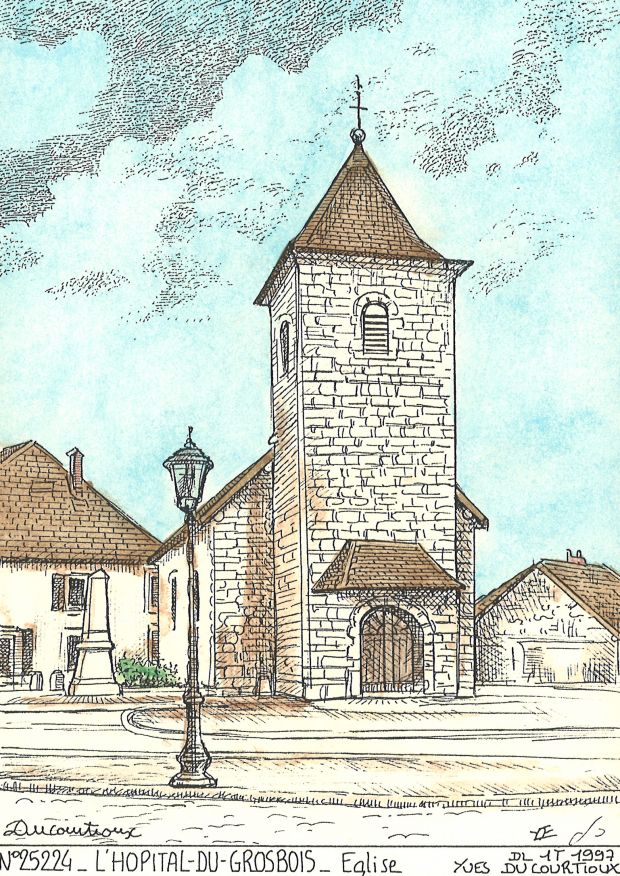 N 25224 - L HOPITAL DU GROSBOIS - église