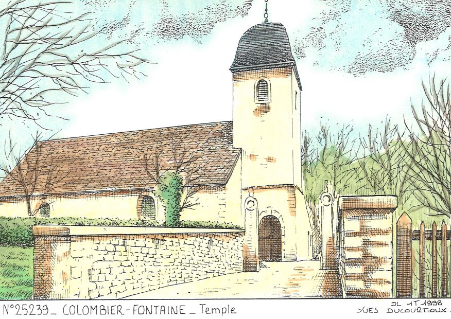 N 25239 - COLOMBIER FONTAINE - temple