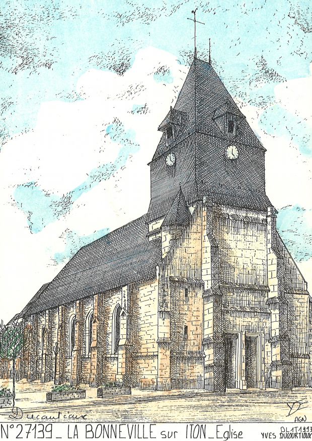 N 27139 - LA BONNEVILLE SUR ITON - église