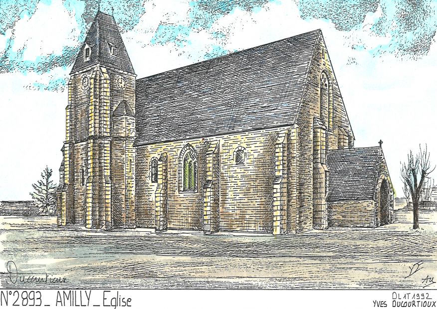 N 28093 - AMILLY - église