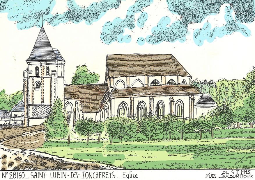 N 28160 - ST LUBIN DES JONCHERETS - église