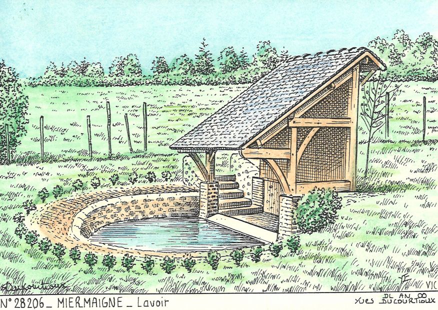 N 28206 - MIERMAIGNE - lavoir