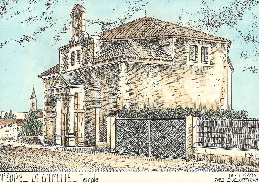 N 30178 - LA CALMETTE - temple