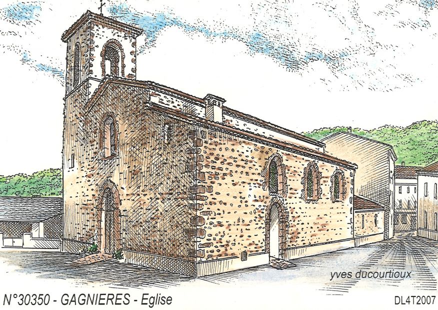 N 30350 - GAGNIERES - église