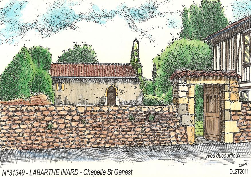 N 31349 - LABARTHE INARD - chapelle st genest