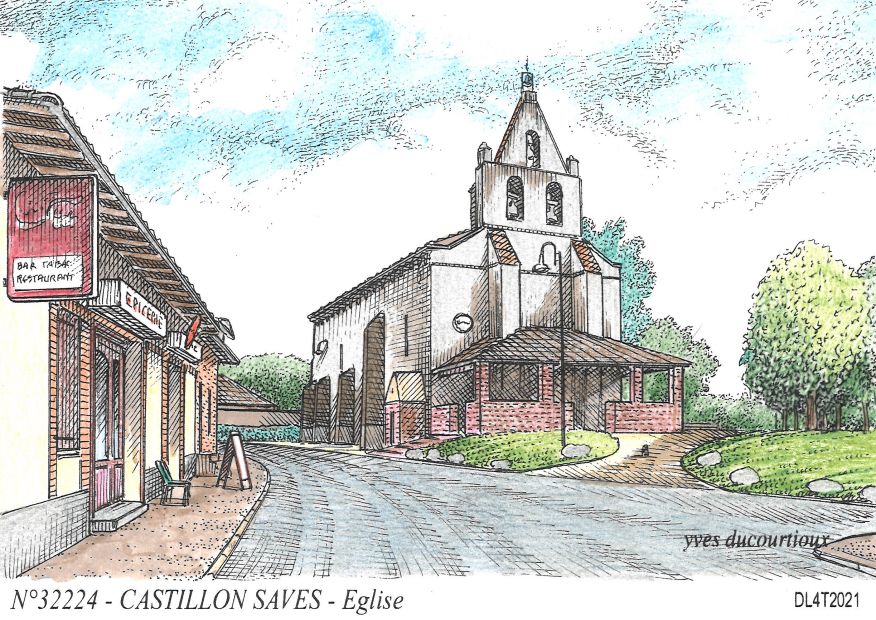 N 32224 - CASTILLON SAVES - église