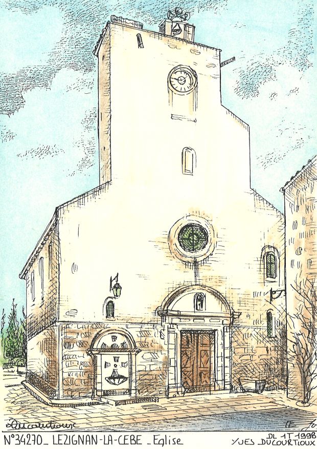 N 34270 - LEZIGNAN LA CEBE - église