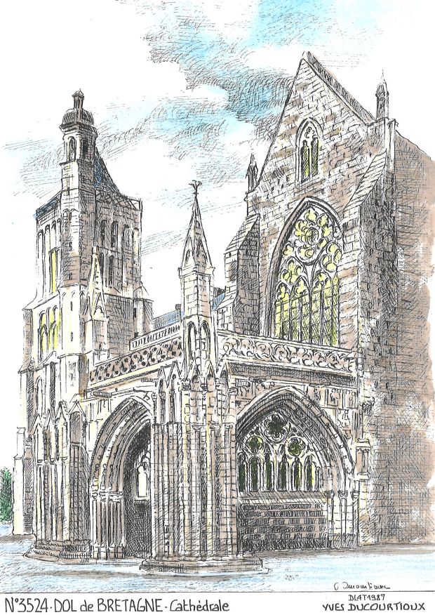 N 35024 - DOL DE BRETAGNE - cathédrale