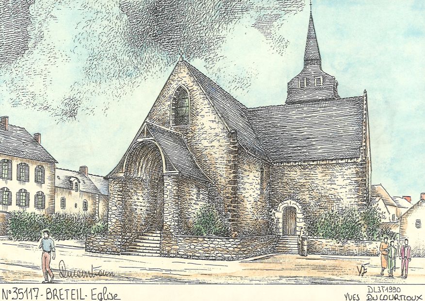 N 35117 - BRETEIL - église