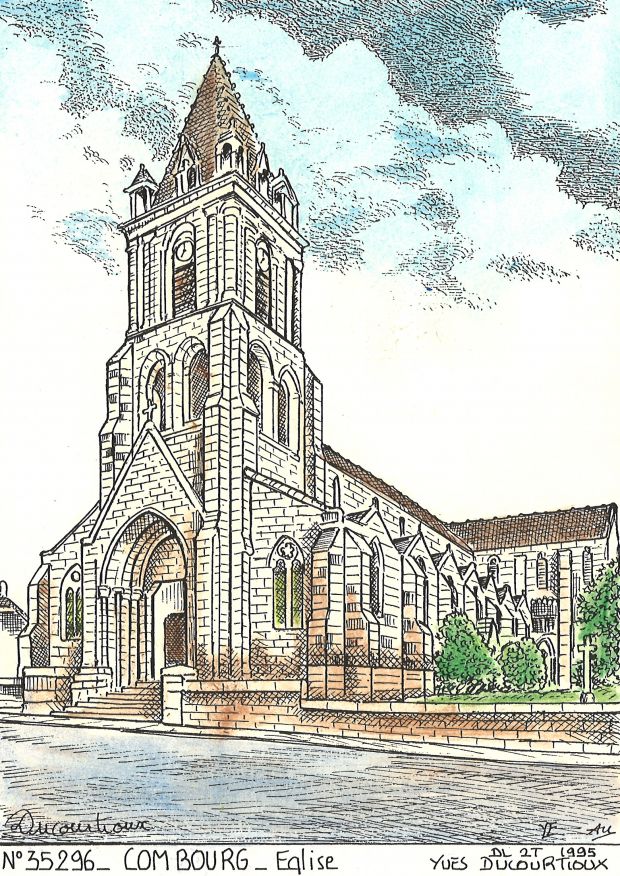 N 35296 - COMBOURG - église