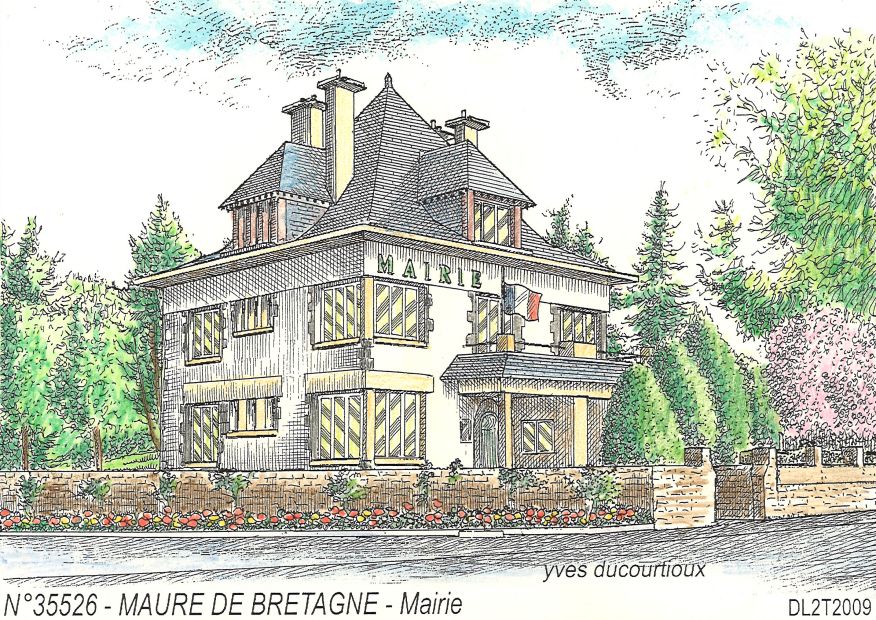 N 35526 - MAURE DE BRETAGNE - mairie