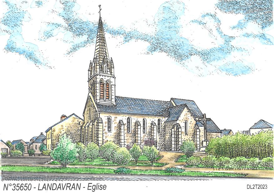 N 35650 - LANDAVRAN - église