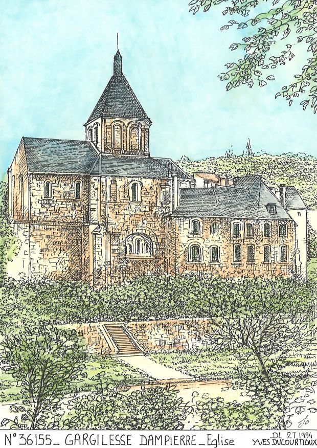 N 36155 - GARGILESSE DAMPIERRE - église