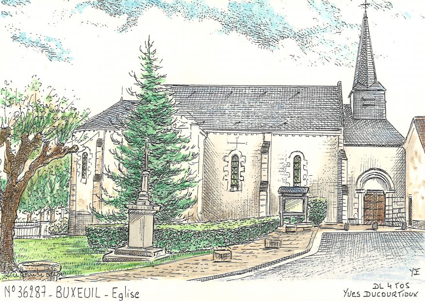 N 36287 - BUXEUIL - église