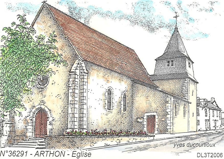N 36291 - ARTHON - église