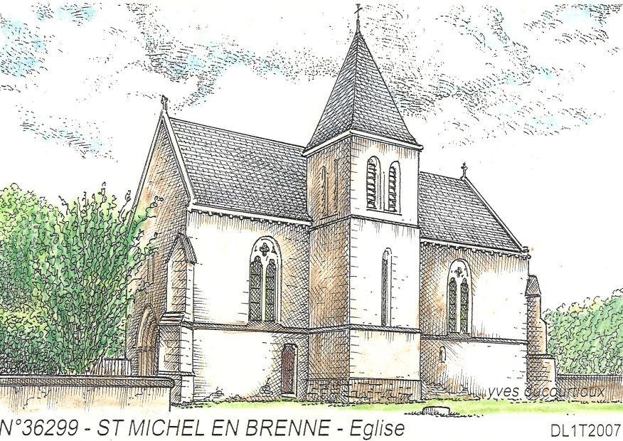 N 36299 - ST MICHEL EN BRENNE - église