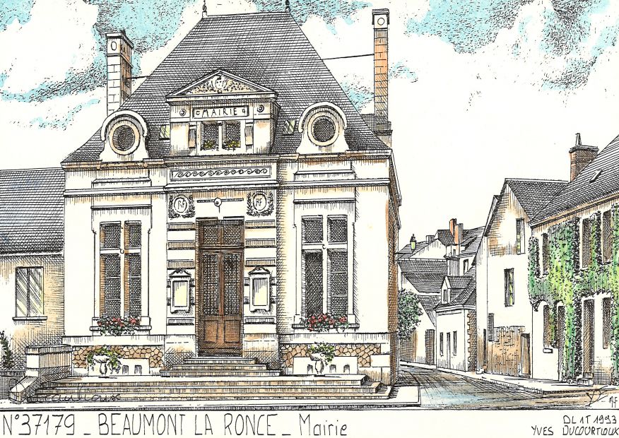 N 37179 - BEAUMONT LA RONCE - mairie