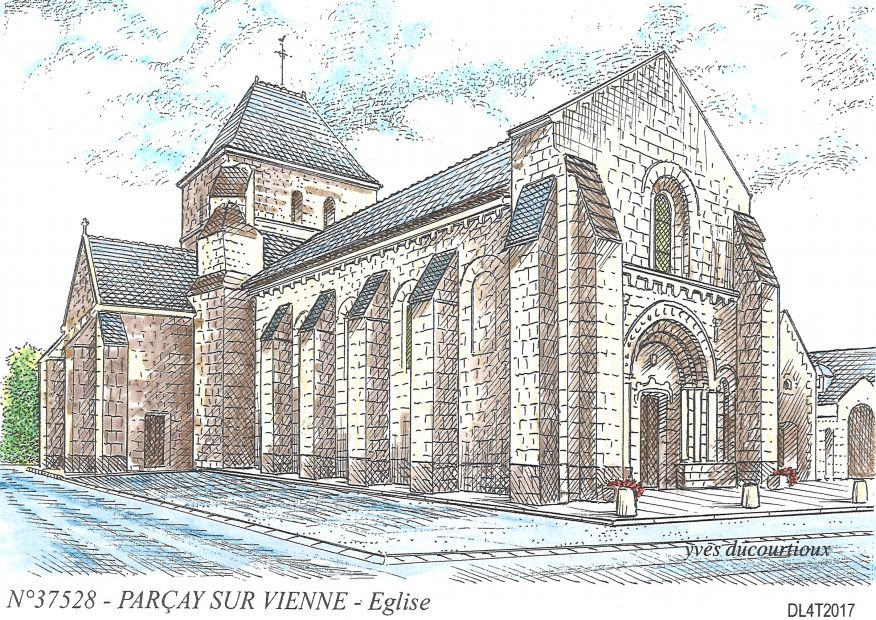 N 37528 - PARCAY SUR VIENNE - église