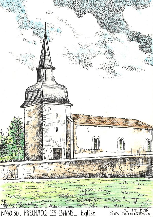 N 40130 - PRECHACQ LES BAINS - glise