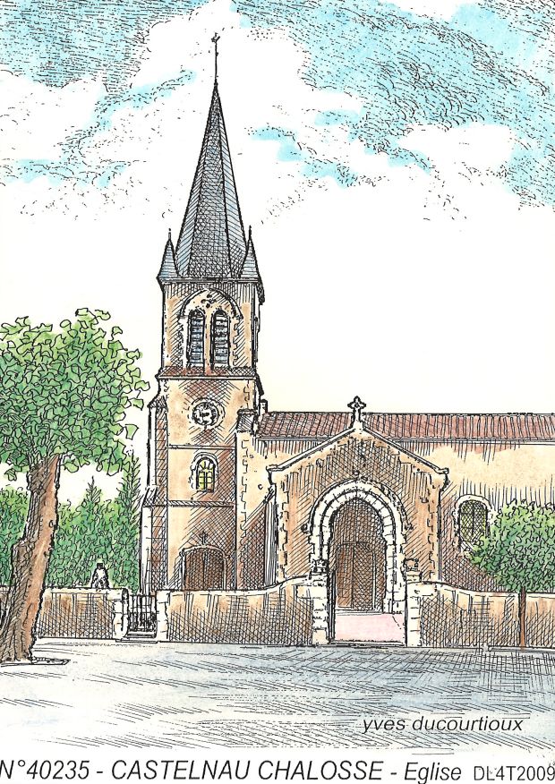 N 40235 - CASTELNAU CHALOSSE - glise