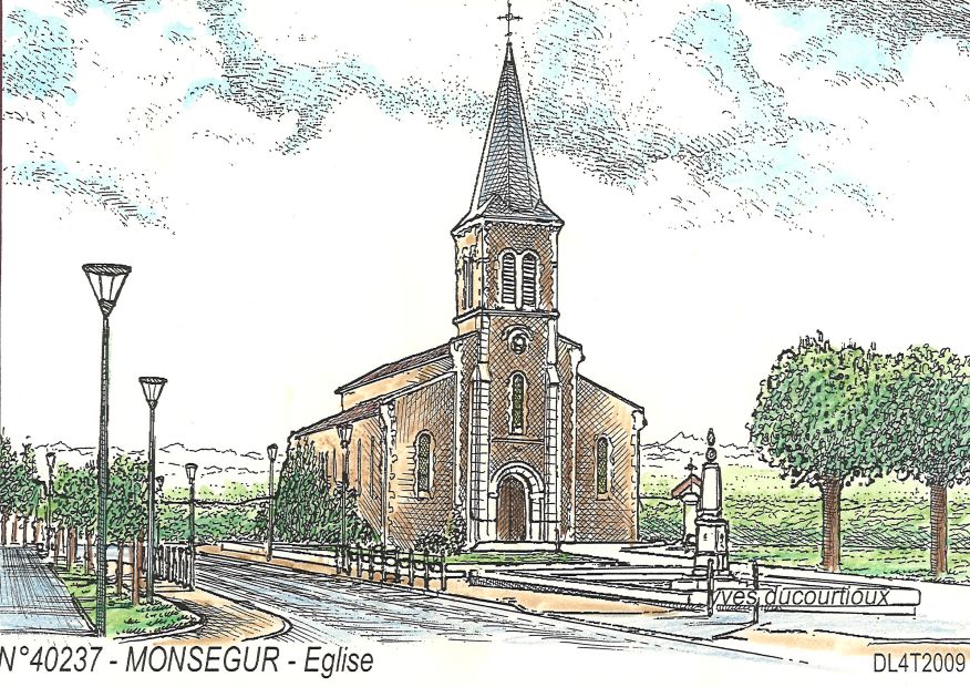 N 40237 - MONSEGUR - église