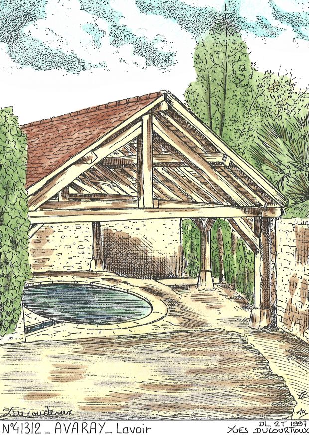 N 41312 - AVARAY - lavoir