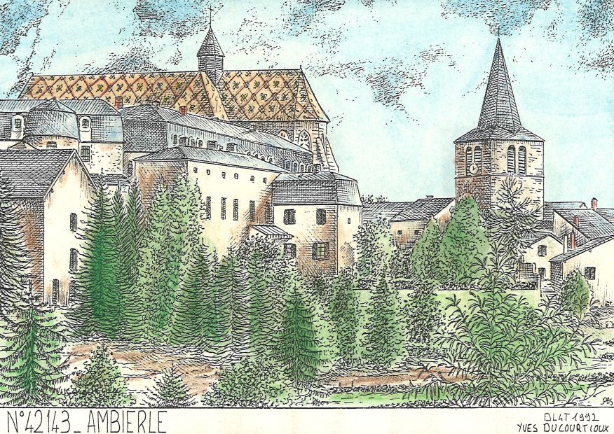 N 42143 - AMBIERLE - vue