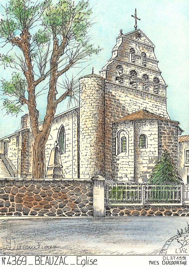N 43069 - BEAUZAC - église