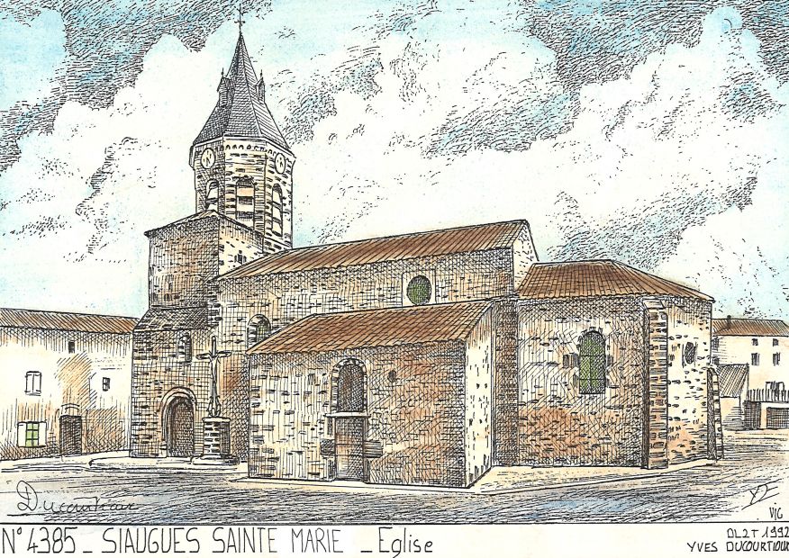 N 43085 - SIAUGUES STE MARIE - église