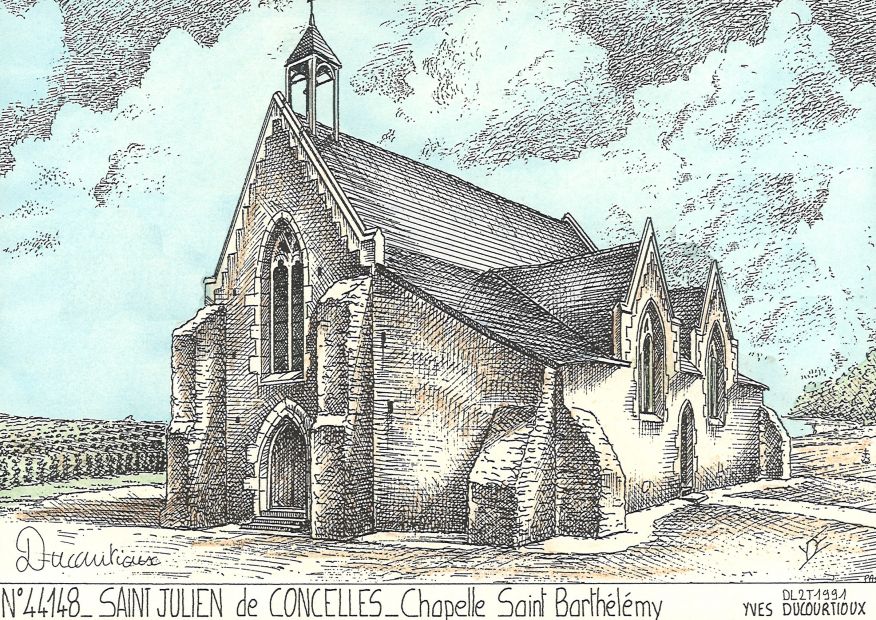 N 44148 - ST JULIEN DE CONCELLES - chapelle st barthélémy