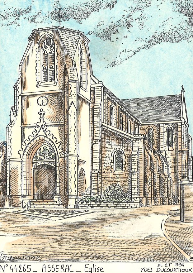 N 44265 - ASSERAC - église