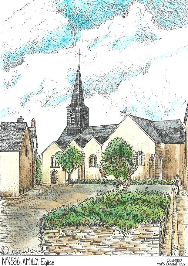 N 45096 - AMILLY - glise